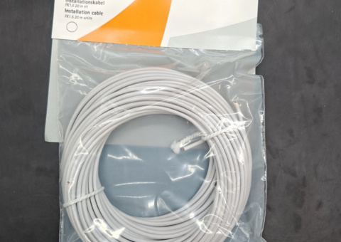 Installation cable, 9 pcs - Grunda FK, white, 1.5 mm², 180 m total