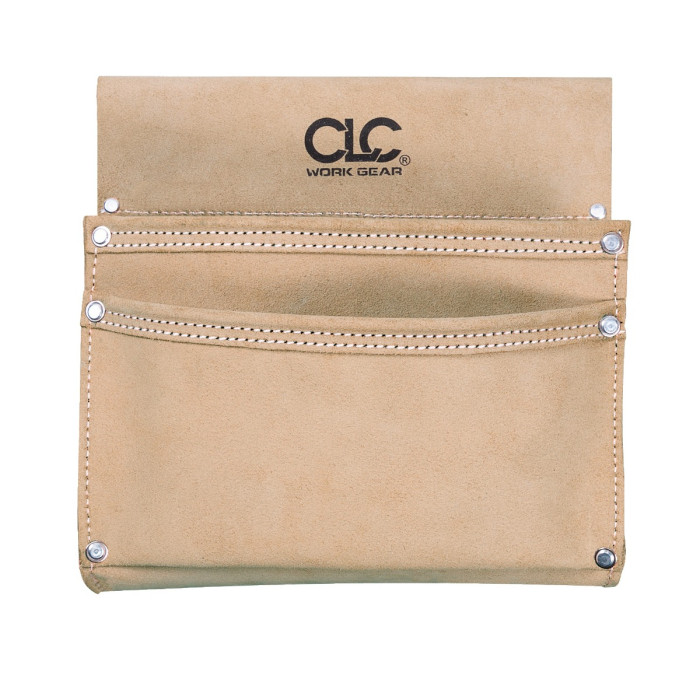 1600682-1 2 pcs Craft pockets in sand-colored suede leather CLC CL101822X