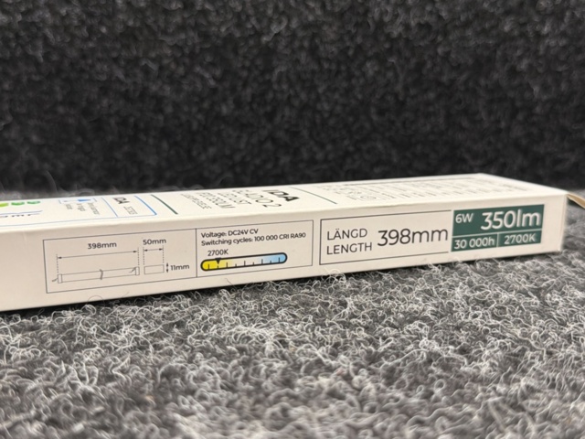 1585250-13 10 st Ledlister 6W 350lm - 400mm