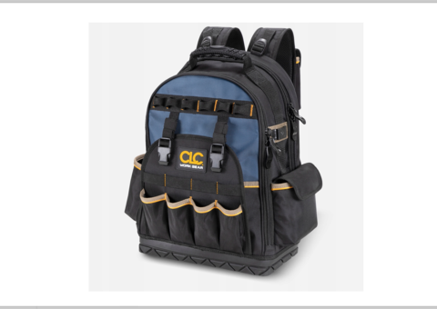 Sale of new tool bags, carpenter belts, knee pads, etc., CLC