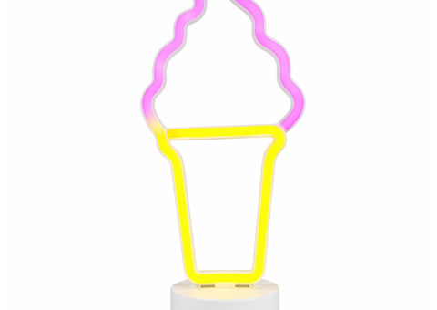 LED-lampor med neoneffekt, 10 st - Ice-cream