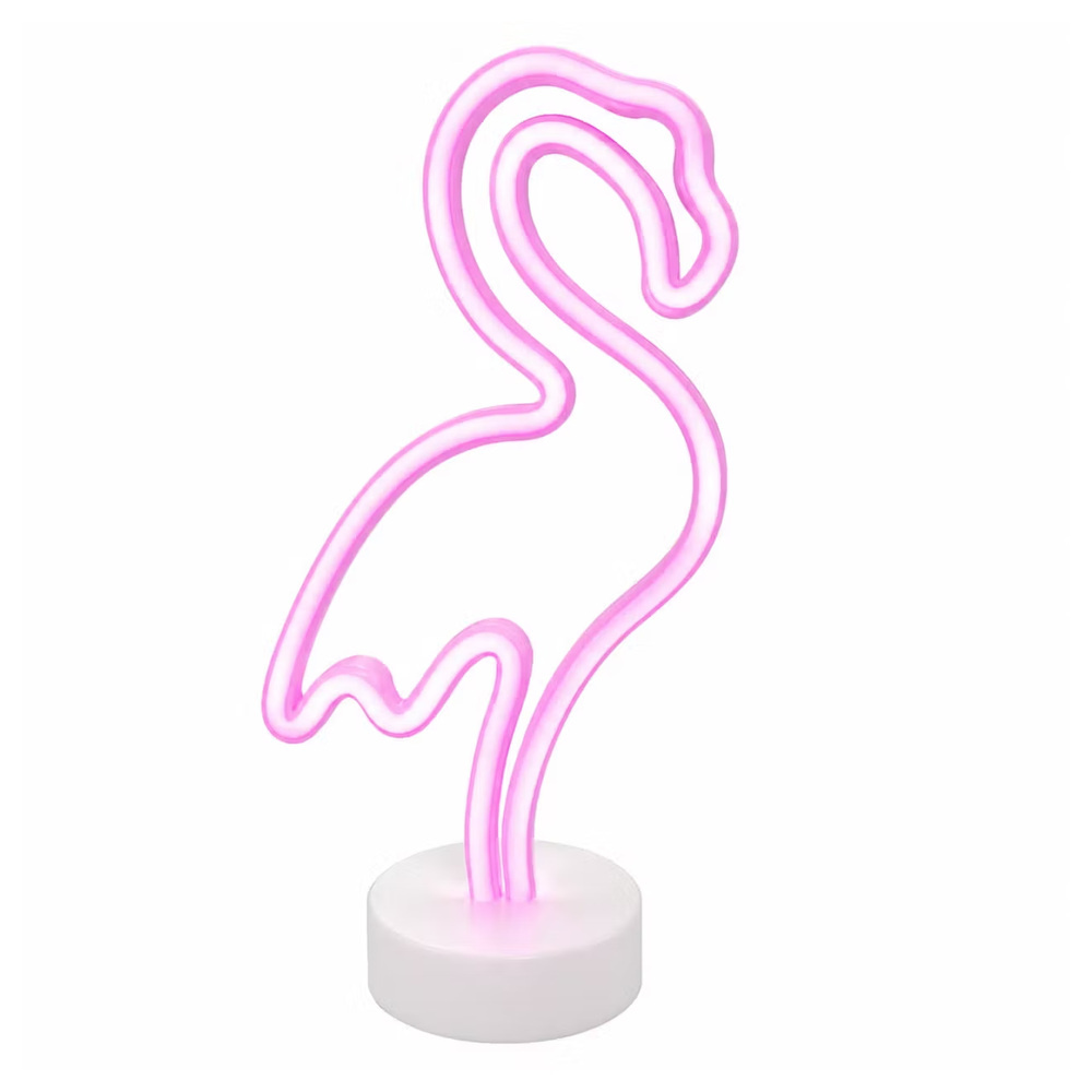 1601547-1 LED-lampor med neoneffekt, 10 st - Flamingo
