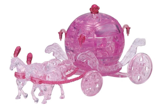 1601710-9 3D-pussel, 21 byggsatser - Crystal Puzzle, fyra modeller
