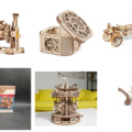 1601719-1 Modellbyggsatser, 10 set - UGEARS, sex modeller inklusive tillbehörssats