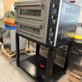 1141703-2 Obefintligt använd Elektrisk pizzaugn - pizzasten - 990x920 mm - 4+4 x Ø 35 cm - upp till 450 °C