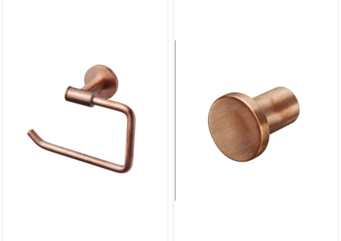 Bathroom accessories, 2 pieces - Tapwell, Protected Copper