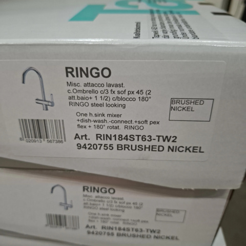 1601725-3 Köksblandare - Tapwell RIN184, Brushed Nickel