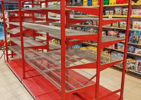 Collection of shop and warehouse furnishings – 26 sections