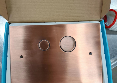Flush plate - Tapwell TA SIGMA, Protected Copper