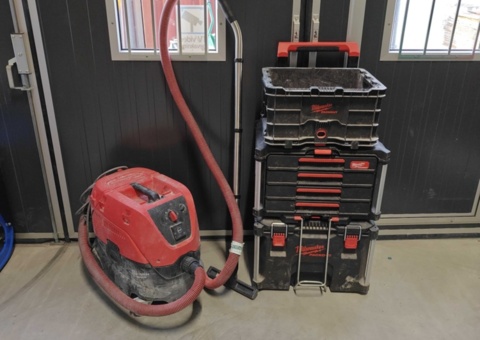 Industrial vacuum cleaners and packout boxes Milwaukee