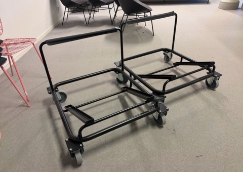 Chair trolleys for stackable chairs