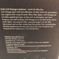 1485817-3 Uppladdningsbar LED-lampa/lykta 3st IFISH LUX Vintage Lantern