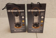 1485818 Uppladdningsbar LED-lampa/lykta 2st IFISH LUX Vintage Lantern