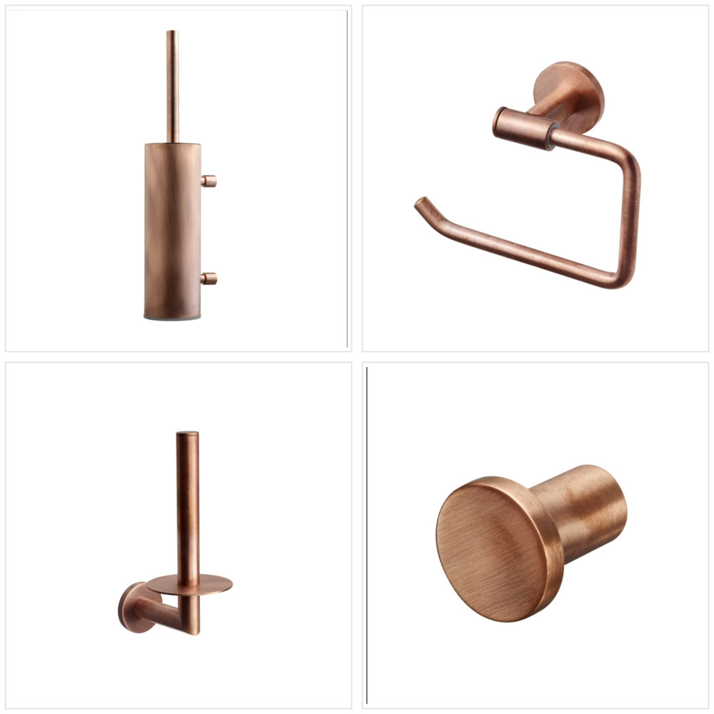 1602329-1 Badrumstillbehör, 4 delar - Tapwell, Protected Copper