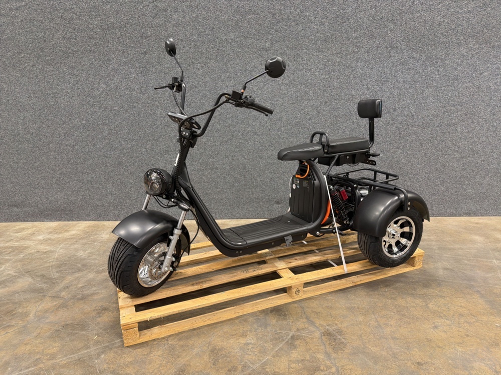 1597617-4 Three-wheeled Electric Moped Gardeney CP-3.2 - Black Electric Scooter Adult 2000W