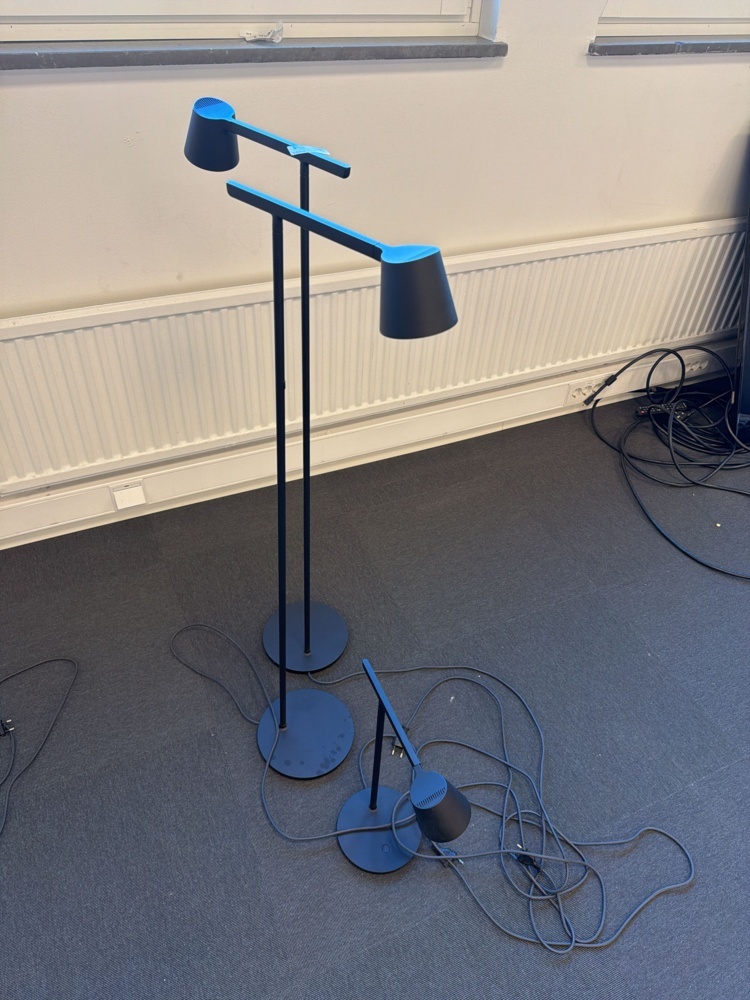 1594788-1 Floor lamps 2 pcs and table lamp - Muuto Tip