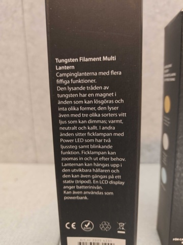 1485820-4 Uppladdningsbara campinglyktor med ficklampsfunktion 6st