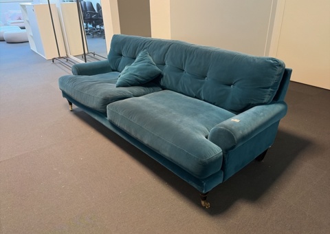 Soffa mörkgrön, ca 227 cm