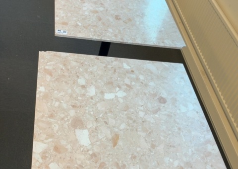 Stone table 2 pcs, approx. 70 x 70 cm, defects - EKV