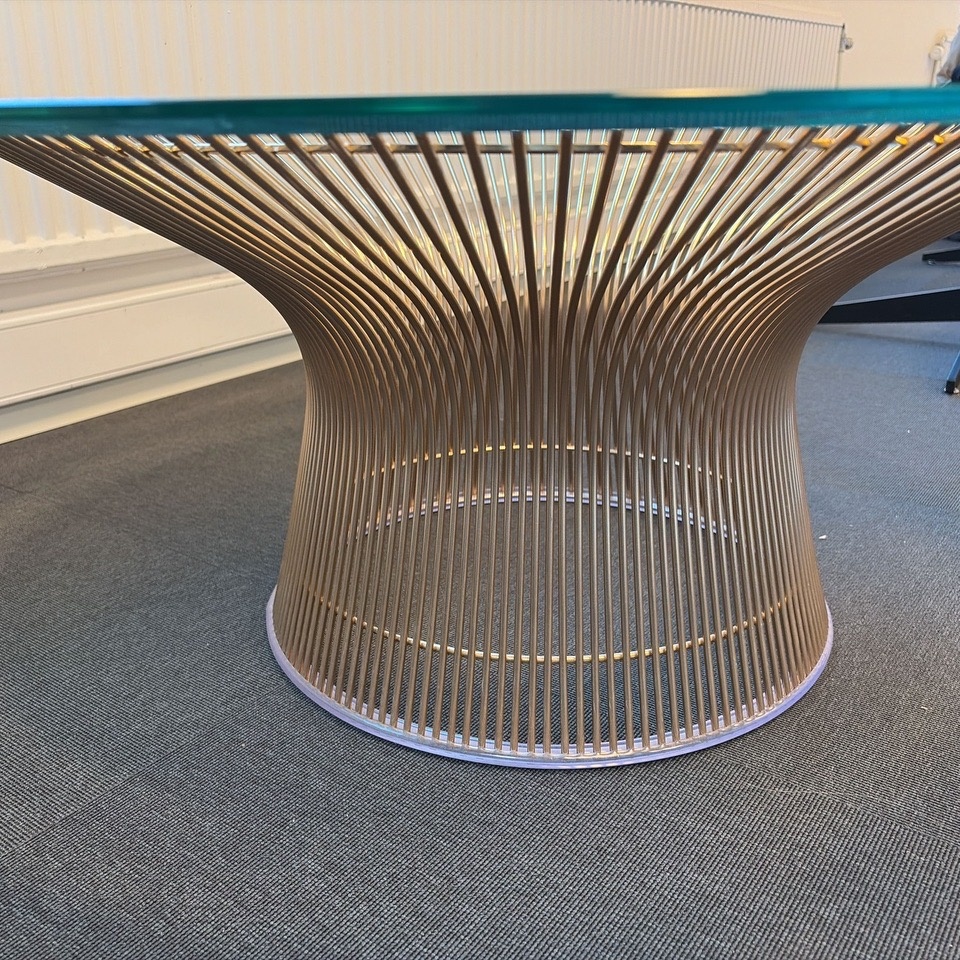 1594800-2 Round table with glass top approx. 91x39 cm