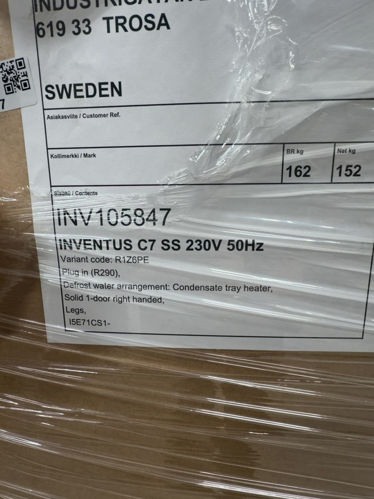 1575057-2 Kylskåp - Porkka Inventus C7 SS (Ny i förpackning)