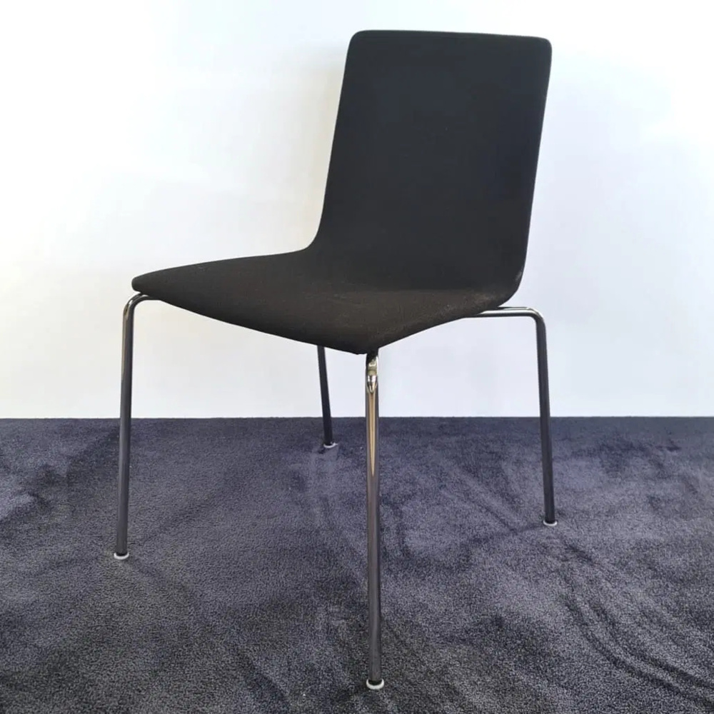 1602611-1 Chair Skandiform Bombito S-059 black/chrome 8 pieces