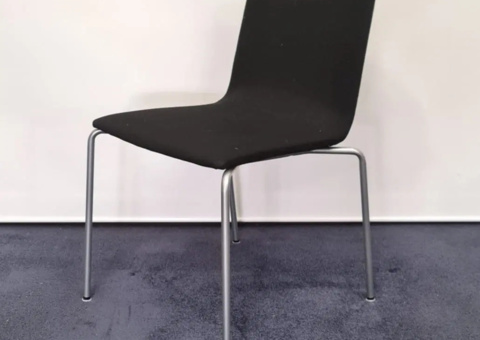 Stol Skandiform Bombito S-059 svart/silver 7 stycken