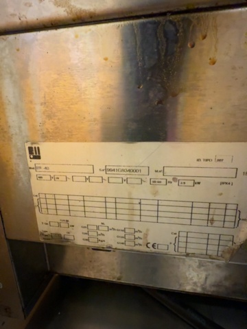 1458522-4 Elektrisk stekgrill / räfflad grillhäll – Berto's BH-40 – 400 V – 3,9 kW