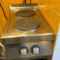 1458524-1 Elektrisk restaurangspis – Zanussi – 2 kokplattor – rostfri