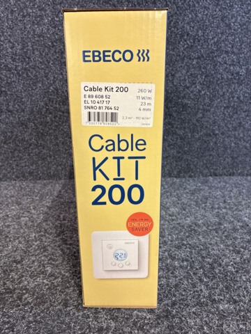 1602631-4 Golvvärmekit Ebeco Cable kit 200 (260 W, 23 m).
