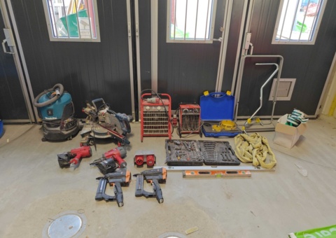 Vacuum cleaners, chop saws, fan heaters, nail guns and more