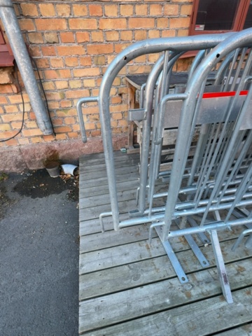 1458534-4 10 st entréstaket / kravallstaket