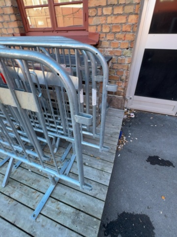 1458534-6 10 st entréstaket / kravallstaket