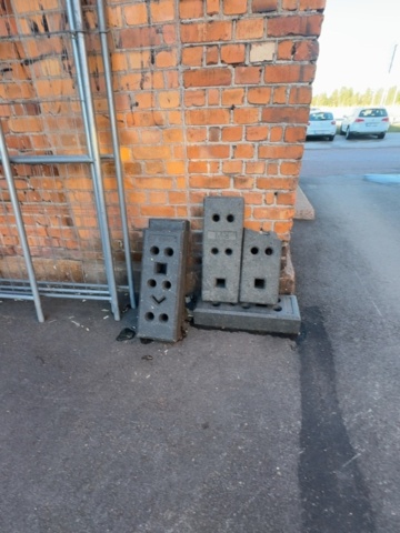 1458534-11 10 st entréstaket / kravallstaket