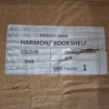 1602466-7 2 st Bokhyllor Harmon Ek Spånskiva 90x25x127,4 cm