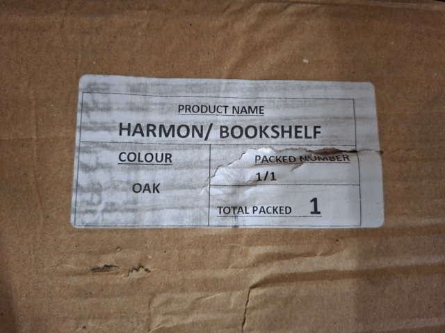 1602466-7 2 st Bokhyllor Harmon Ek Spånskiva 90x25x127,4 cm
