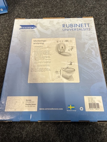 1602648-4 2 st Toalettsitsar Arrow Rubinett Universal Vit
