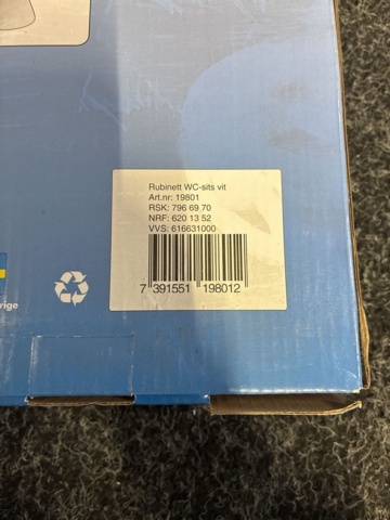 1602648-5 2 st Toalettsitsar Arrow Rubinett Universal Vit