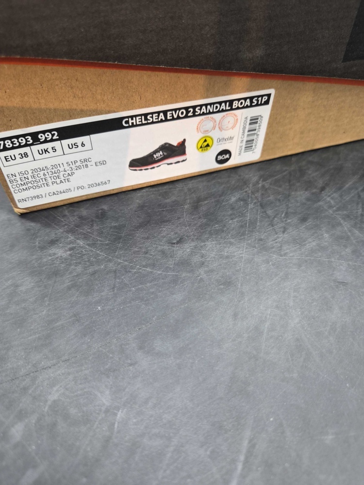 1602853-2 Skyddssandaler - Helly Hansen Chelsea Evo 2 BOA, stl 38, S1P
