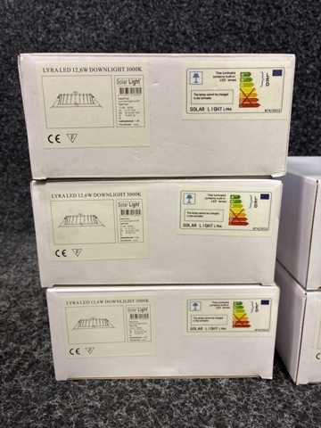 1602670-2 5 st Downlight Solar Light Lyraled 12,6 W 3000K