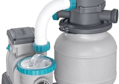 Sand filter pump for large pool