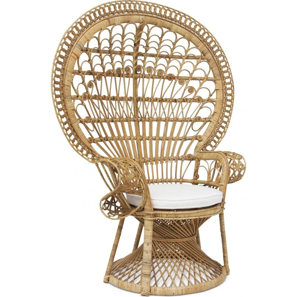 1597614-1 Peacock armchair rattan - Outdoor garden chair 154 cm