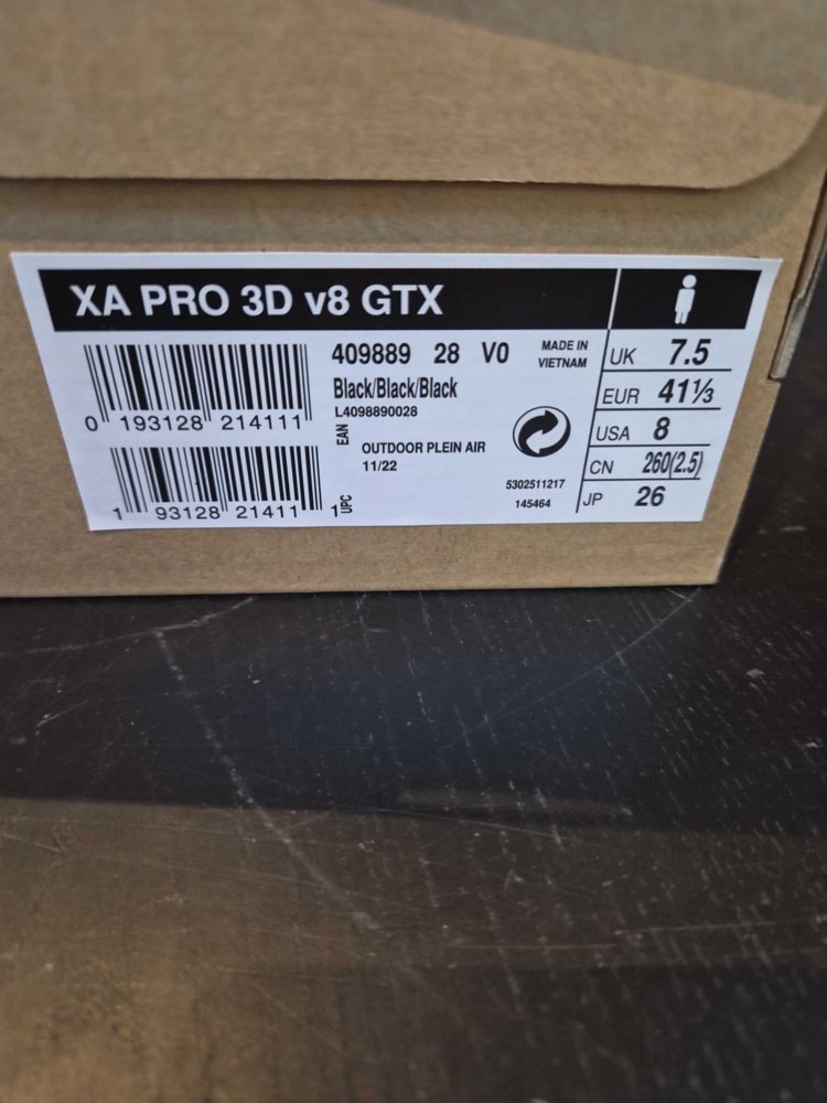 1602874-2 Friluftsskor - Salomon XA Pro 3D v8 GTX, stl 41 1/3