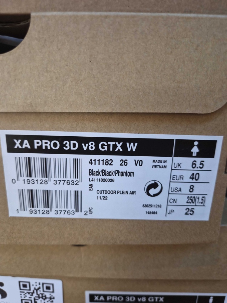 1602880-2 Friluftsskor - Salomon XA Pro 3D v8 GTX W, dam, stl 40