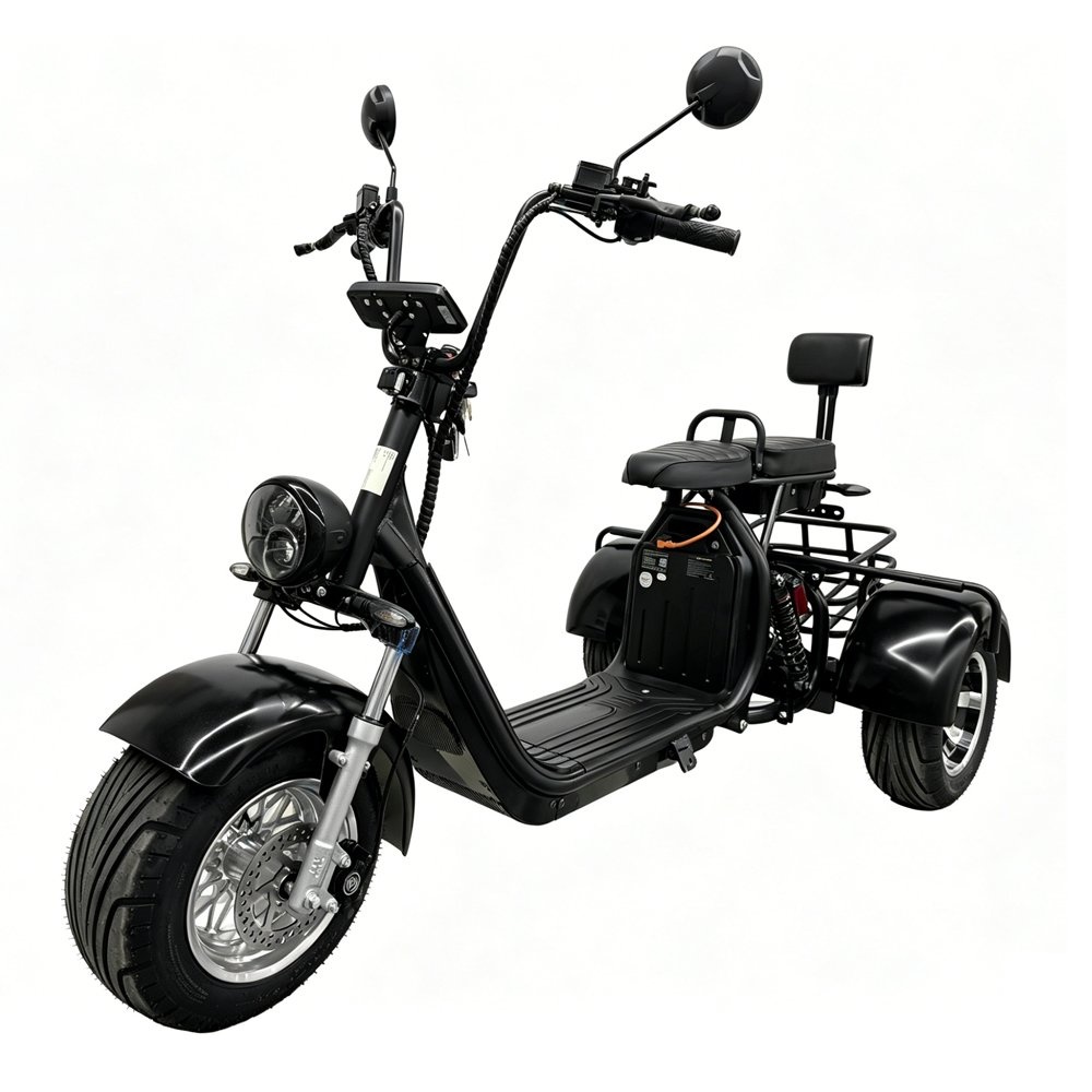 1597617-1 Three-wheeled Electric Moped Gardeney CP-3.2 - Black Electric Scooter Adult 2000W