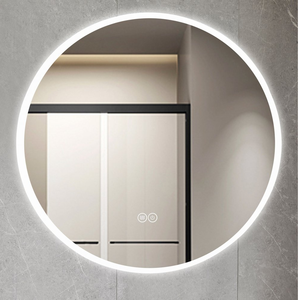 1602928-1 Round bathroom mirror 100 cm with LED lighting, anti-fog & touch control