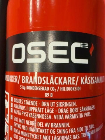 1458551-5 Koldioxidbrandsläckare - OSEC