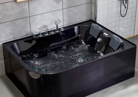 Whirlpool Bathtub 170x120cm | Heater & Light Therapy | BK-008 Left