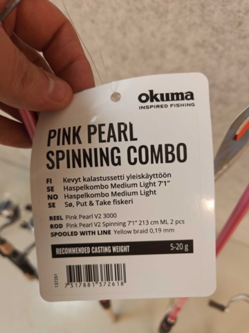 1485837-5 10st fiskespön med rullar Okuma, Daiwa
