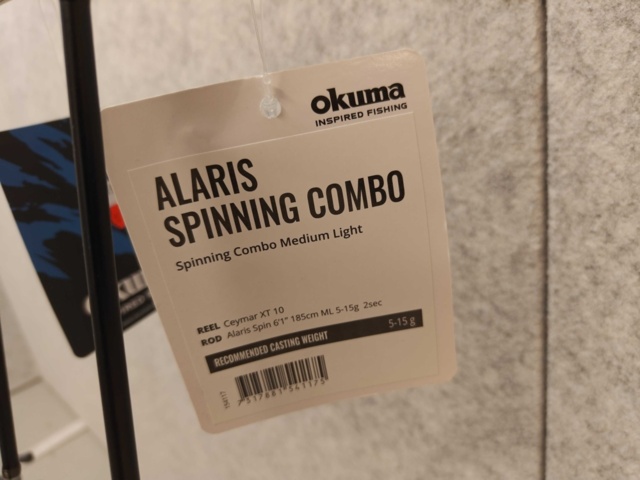 1485837-16 10st fiskespön med rullar Okuma, Daiwa